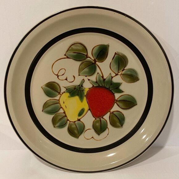 Vintage Sears Strawberry Stoneware Plate Sets - Picture 6 of 6